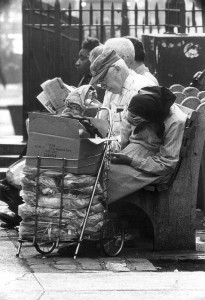 old woman bench old woman bench
